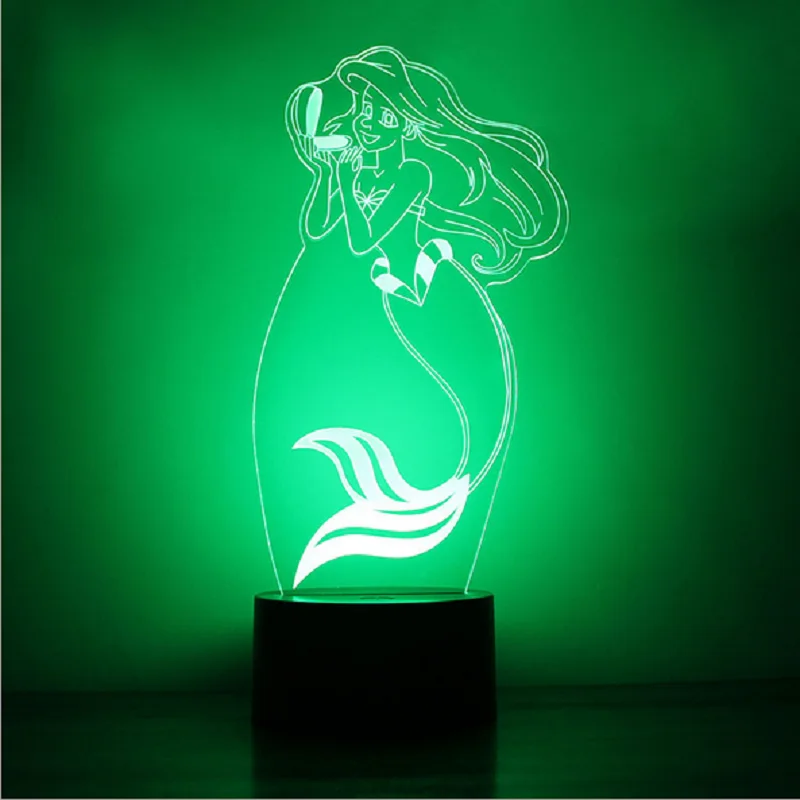 3D LED Night lamp 7 color change ball souvenir night light home decor table lamp kids bedroom Night lights