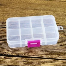 New 8 Grids Jewelry Nail Art Beads Tool Adjustable Transparent Organizer Storage Box Best Gift 2019