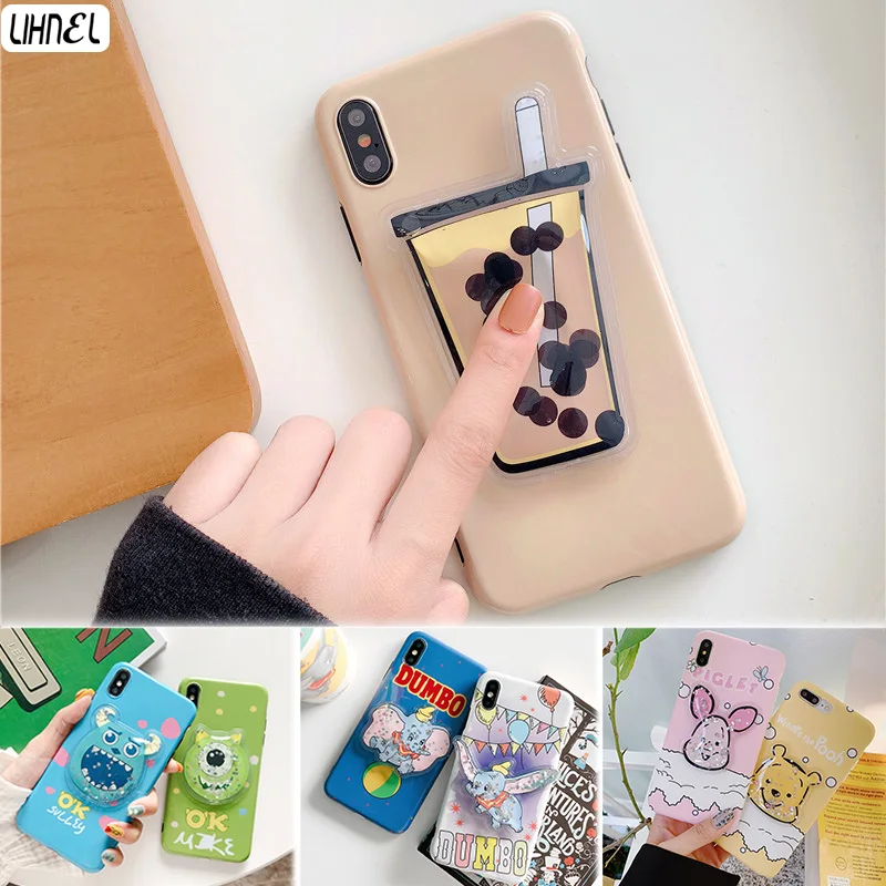 

3D Quicksand Squishy Silicon Case for Huawei P20 Pro P30 P30pro Sully Mike Case for iPhone XR X XS Max 6 6splus 7 7Plus 8 8Plus