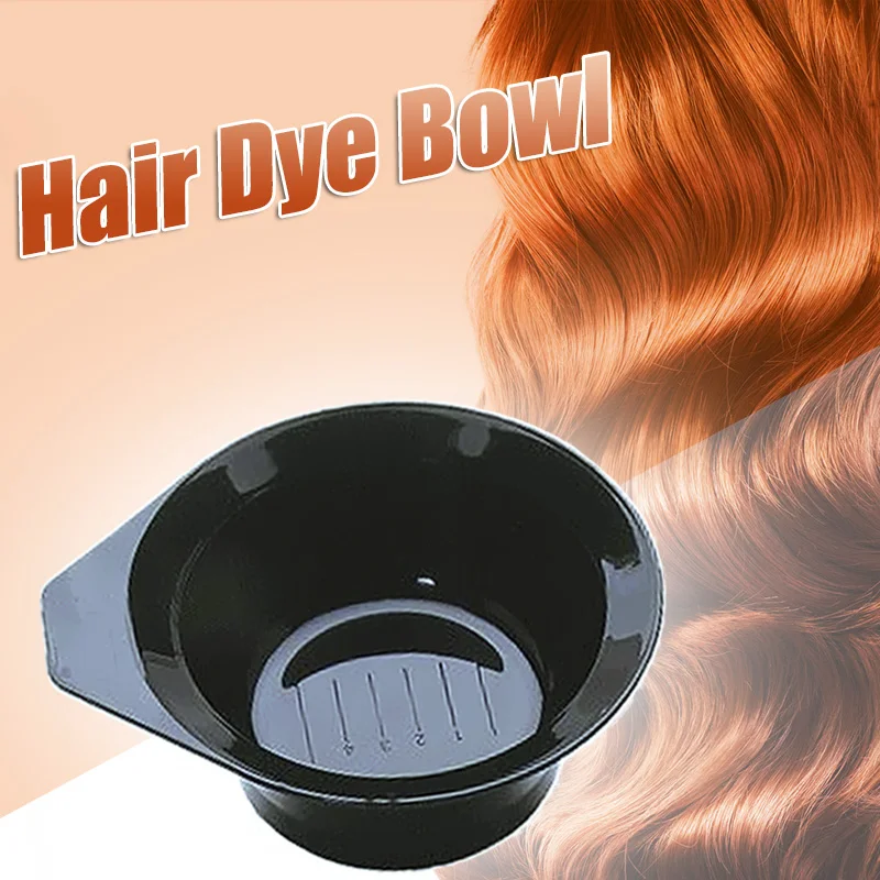 1Pcs Professional Black Plastic Mixing Hair Color Dye Bowl Barber Salon