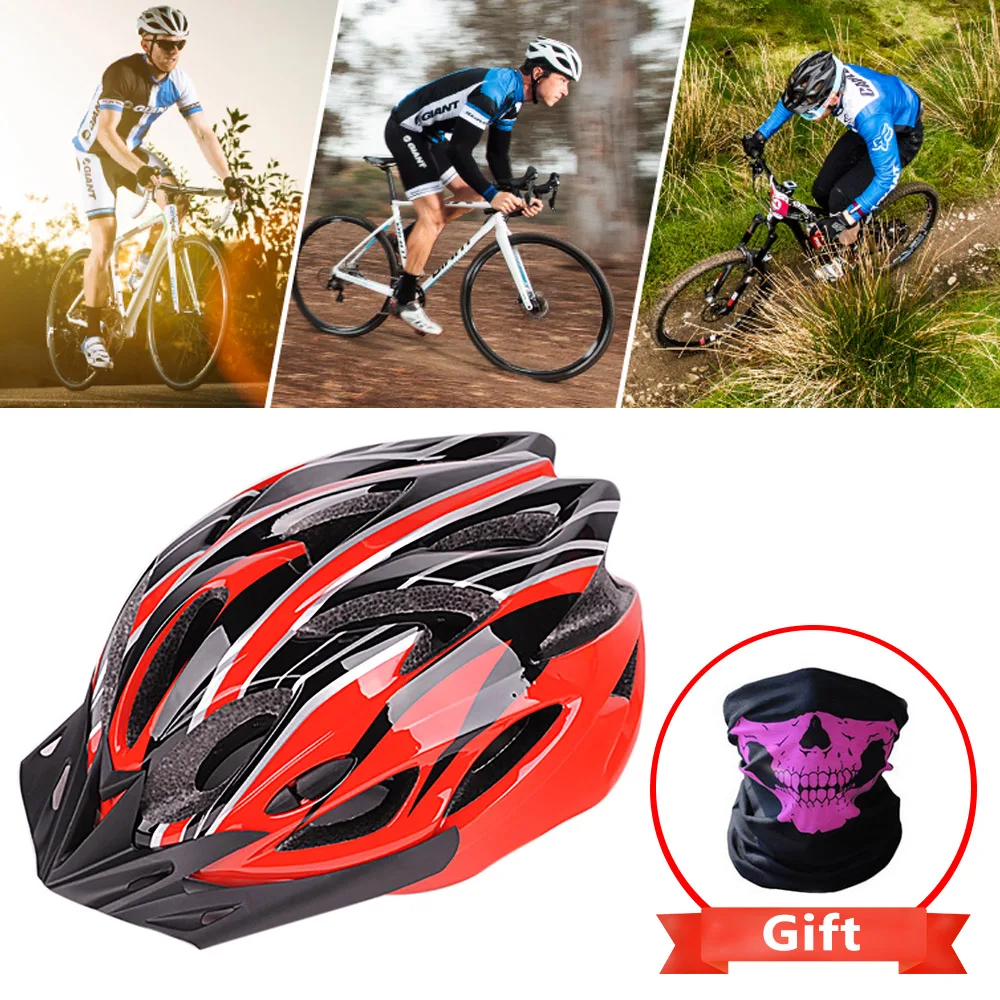 

Carbon Helmet Bicycle Bike Helmet Integrally-Molded Super Light Breathable Mountain Road Bicycle Skate Safety Helmet Adjustable