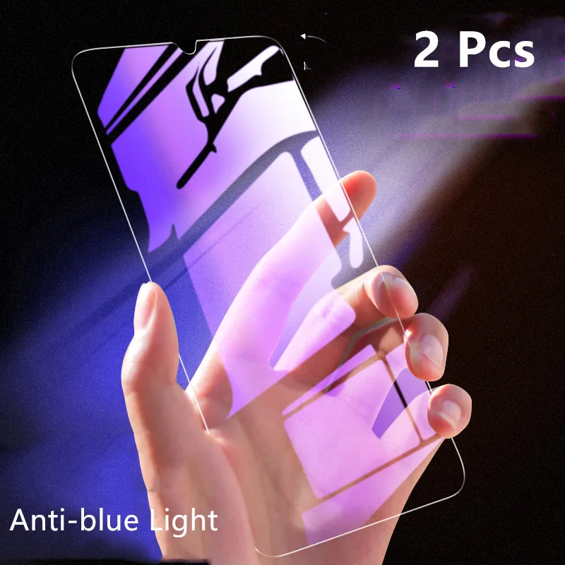 Закаленное стекло для Huawei Honor 8A 2 шт. защита экрана с защитой от синего света 0 26 мм