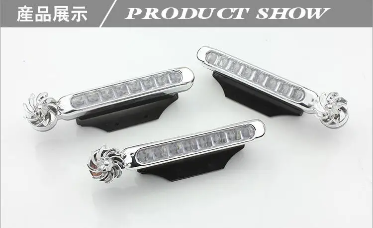 2pair 8 x LEDs No Wiring Wind Power Grille Vehicle Lights With for Land Rover a9 x8 d90 v8 Discovery Sport Evoque Accessories | Автомобили