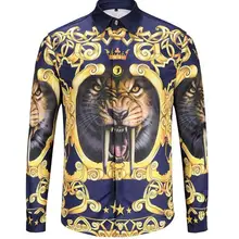 Европейский Стиль Повседневная тонкая мужская рубашка с длинными рукавами