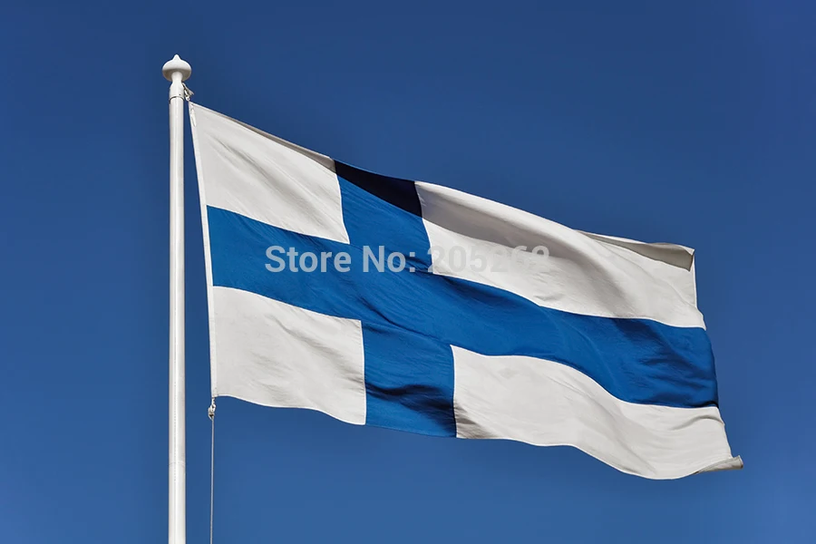 Флаг Финляндии Suomen tasavalta Republiken 3x5 футов супер полиэтиленовый баннер Suomi