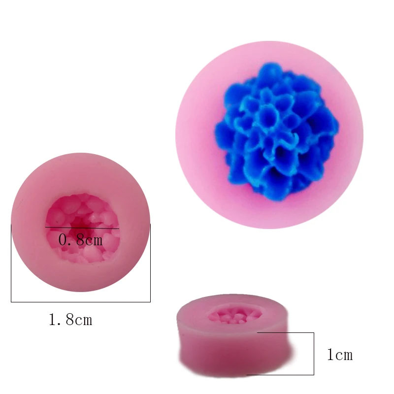 

DIY Silicone Mini Flower Shaped Mold Fondat Chocolate Soap Bakeware Non-stick Cake Decorating Mould Tools Gift