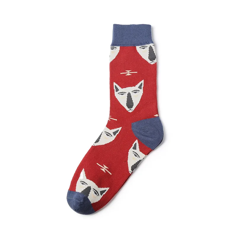 Новое поступление! Мужские счастливые питьевые носки с пивными надписями в стиле хип-хоп, забавные носки с изображением животных, собак, морепродуктов, платье Аргайл, носки, Calcetines - Цвет: 5224
