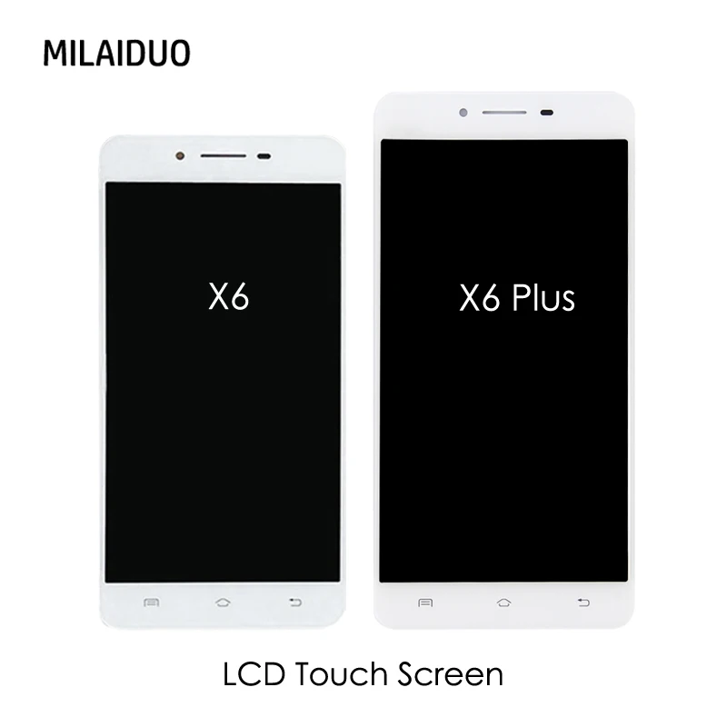 

TFT LCD Display For VIVO X6 X6S X6A LCD Touch Screen Digitizer LCD For VIVO X6 Plus White with Frame Full Assembly Replacement
