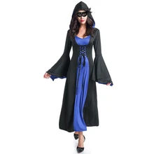 Пользовательские взрослых дворец Готический Винтаж платье Хэллоуин ведьмы sexy Тонкий костюмы для Для женщин Одежда для костюмированной игры