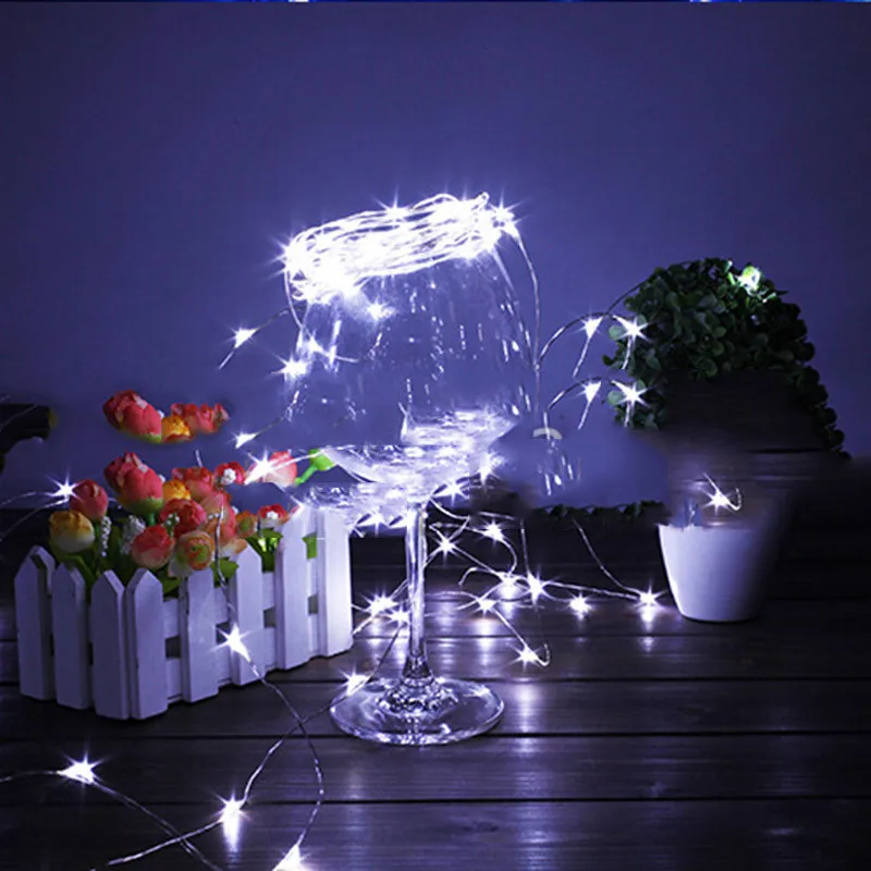 3M Copper Silver Wire LED String lights Waterproof Holiday lighting For Fairy Christmas Tree Wedding Party Decoration | Дом и сад