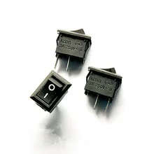 10pcs/lot 10*15mm SPST 2PIN ON/OFF Boat Rocker Switch 3A/250V Car Dash Dashboard Truck RV ATV Home