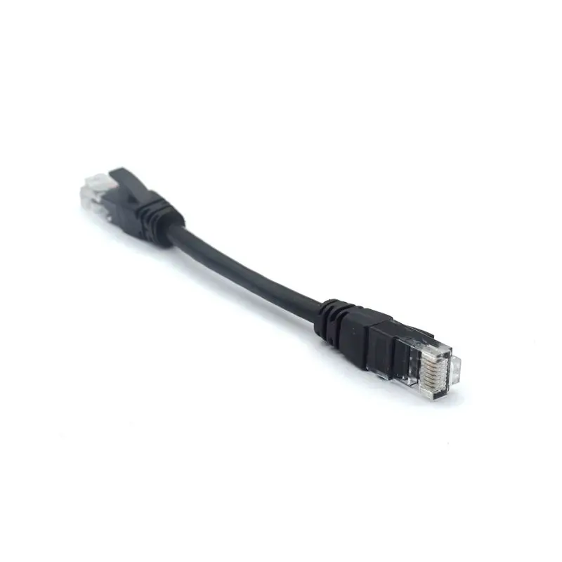 Черный 10 см CAT5 CAT5e CAT6e UTP Ethernet сетевой кабель папа RJ45 патч LAN короткий
