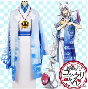 

Gugure! Kokkuri-san kokkurisan Man And Women Cos Anime Cosplay Ancient Costume Long Kimono Unisex
