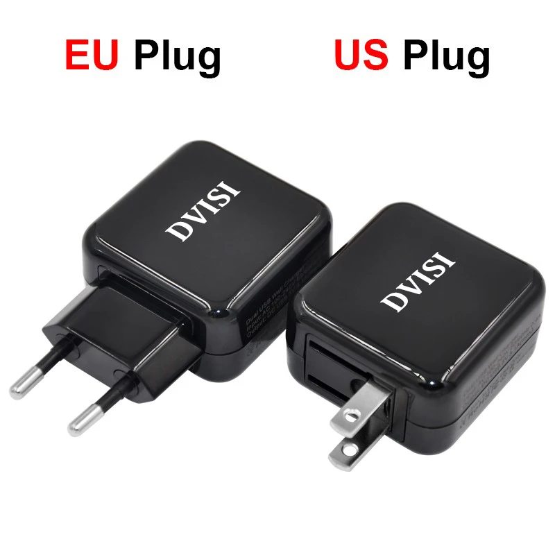 1 шт. адаптер переменного тока с 2 USB портами|wall charger dual usb|adapter socket usbeu power usb |