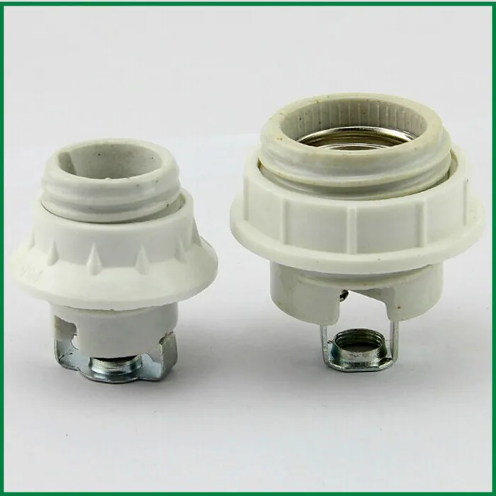 Ceramic Screw Lamp Socket E27 High Temp E14 Lamp Base Holder for Light