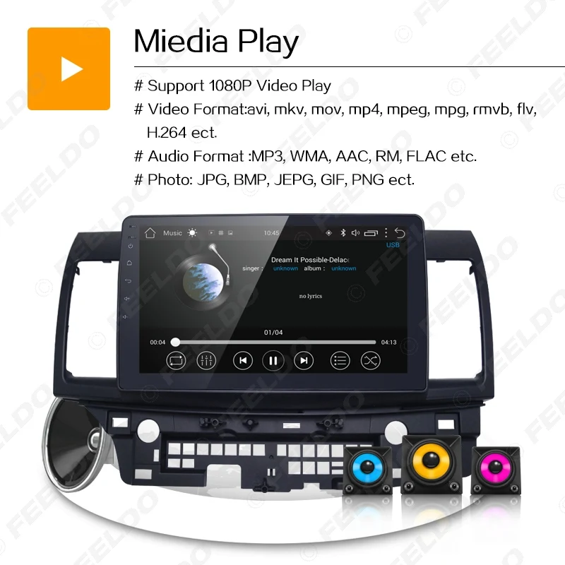 Clearance FEELDO 10inch Bigger HD Screen Android 6.0 Quad Core Car Media Player With GPS Navi Radio For Mitsubishi Lancer EX 18 Clearance FEELDO 10inch Bigger HD Screen Android 6.0 Quad Core Car Media Player With GPS Navi Radio For Mitsubishi Lancer EX 18
