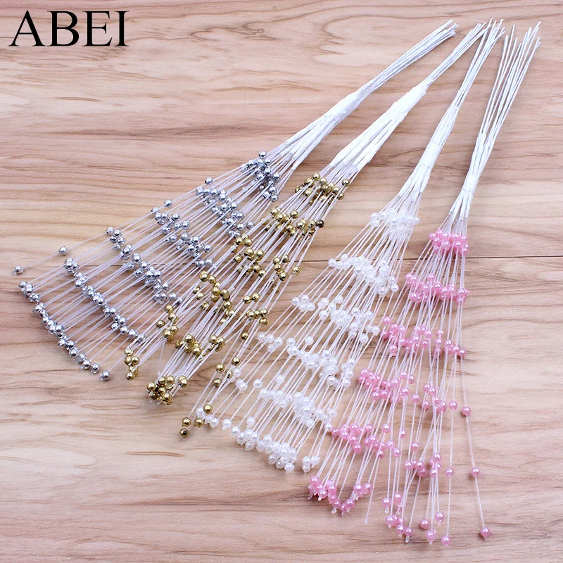 

10pcs/lot Artificial Pearl Flower Bouquet For Wedding Evening Party Home Decoration DIY Bridal Flowers