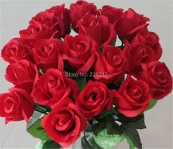 50 шт. свежие розы Искусственные цветы Настоящее сенсорный розовыми цветами украшения дома для свадьбы для вечеринки, дня рождения