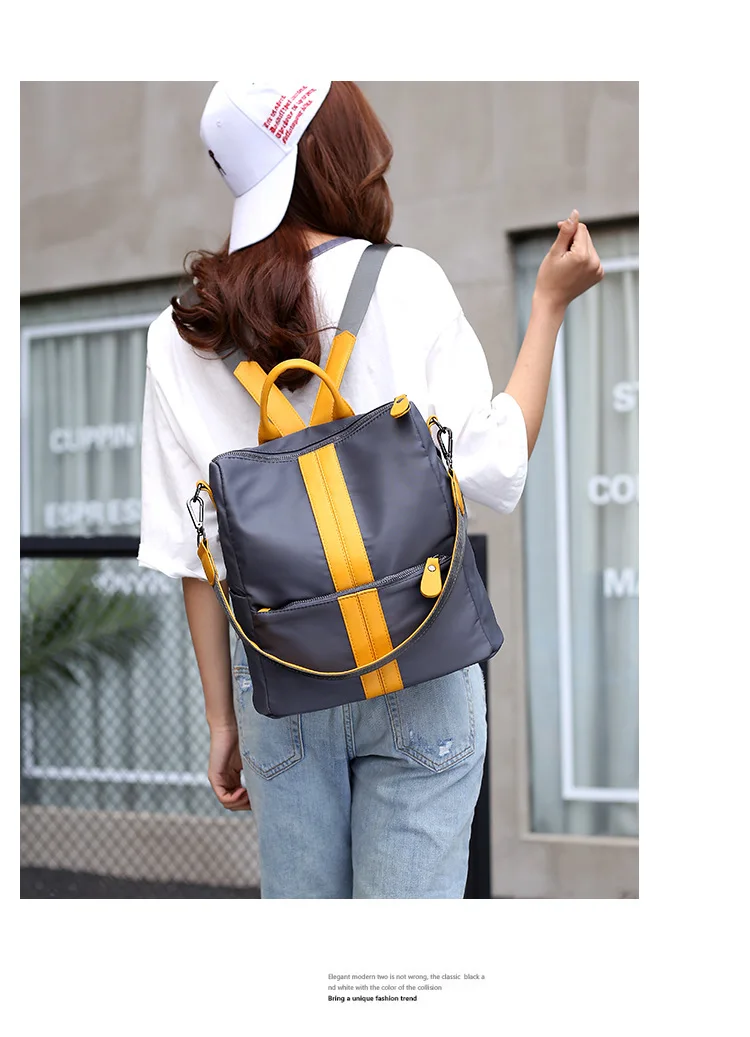 Женские рюкзаки для девочек-подростков, Молодежные рюкзаки, новая школьная сумка через плечо, нейлоновый Водонепроницаемый Многофункциональный рюкзак для ноутбука