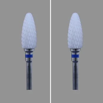

2pcs Bullet Shape- White Zirconia Ceramic Dental Lab Burs - Left Hand