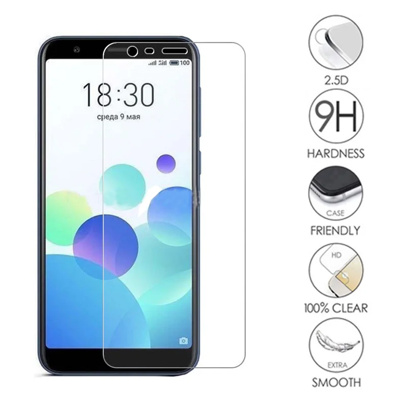 Для Meizu 15 Lite M15 16th Plus 16 (16X) C9 M6T M8c X8 закаленное стекло 9h защита для экрана прозрачная