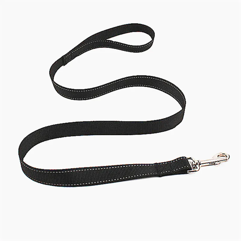 Nylon Dog Leash For Big Dogs Leash Running Rope Lead Black Pet Outdoor
