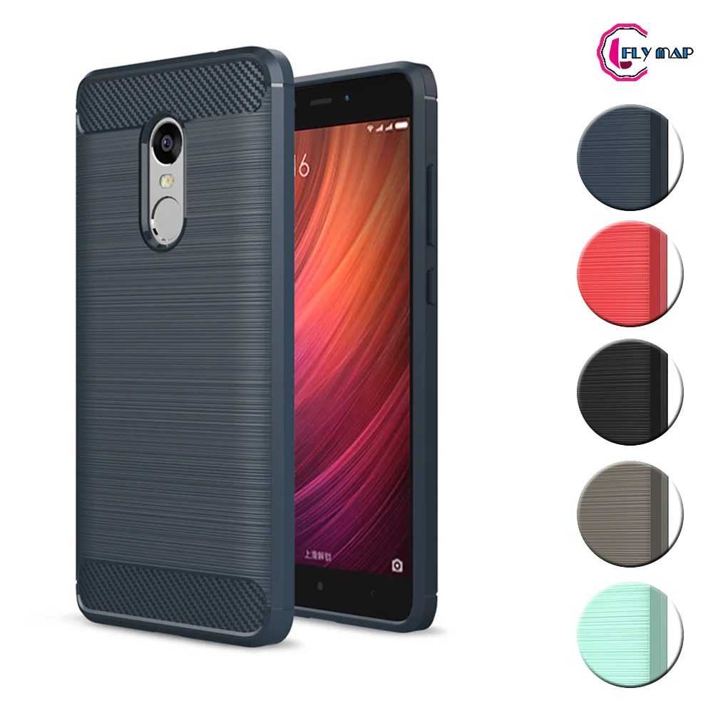 ТПУ чехол для Xiaomi Redmi Note 4X 3/32 X4 Мягкий силиконовый из углеродного волокна Чехол