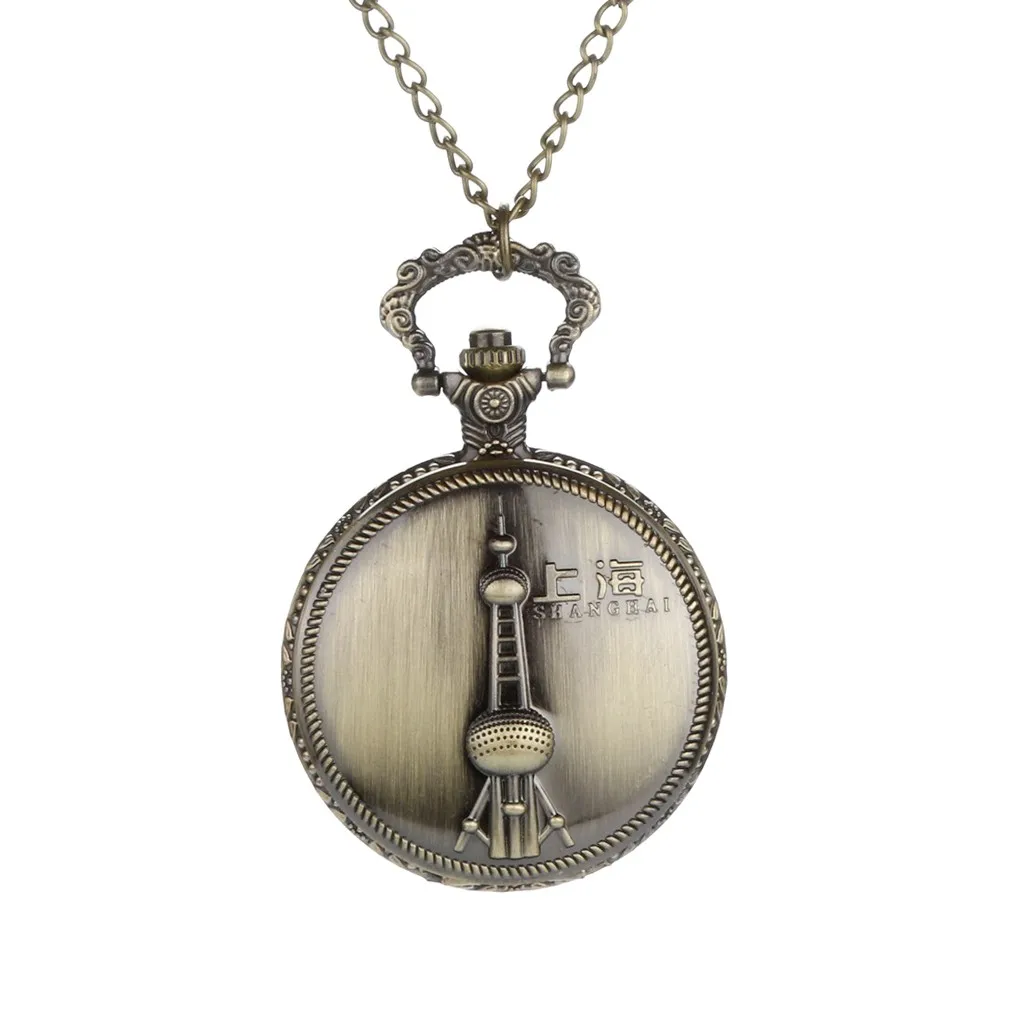 Винтажная цепочка для наручных часов в стиле ретро, самое большое карманное ожерелье Для дедушки, папы, подарки - Цвет: D