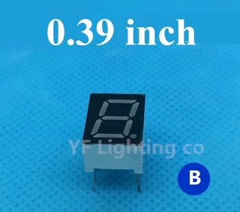 

20PCS/LOT 0.39 inch 1 Bit 7 Segment Green LED Display Digital Tube Plastic Metal Common Anode(Nixie tube)