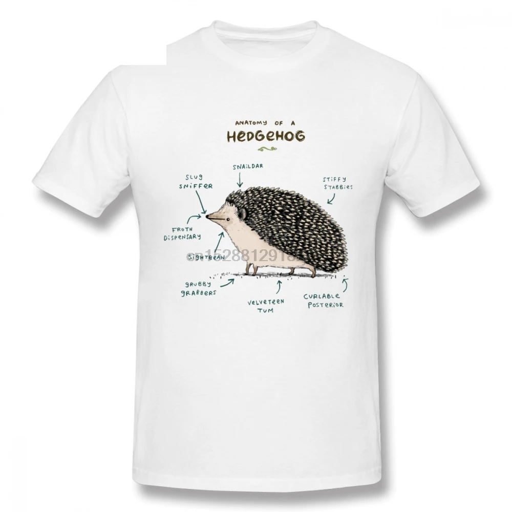 

Vintage Design Anatomy Of A Hedgehog T Shirt For Man Quality S-6XL Big Size Short Sleeve Hot sale