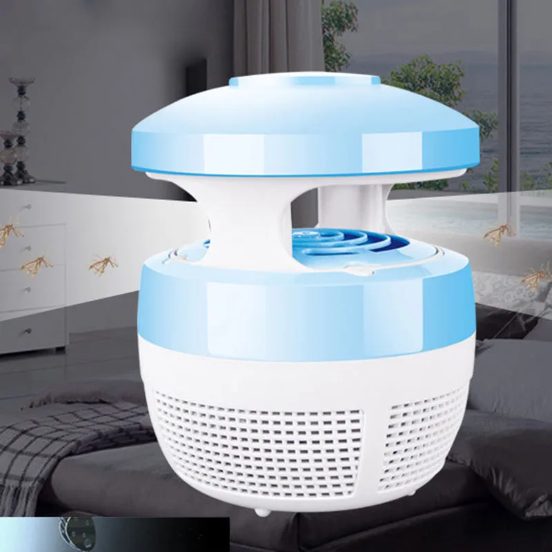 

220V 5W USB Charge Mosquito Killer Light Smart Optically Controlled Safety LED Fly Bug Insect Repeller Killer Housefly 2 colors