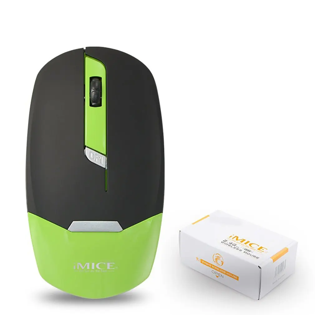 

IMICE E-2330 Wireless Mouse USB Optical Mouse 3 Button E-2330 1600DPI Computer Pc Mouse for Office Computers and Laptops
