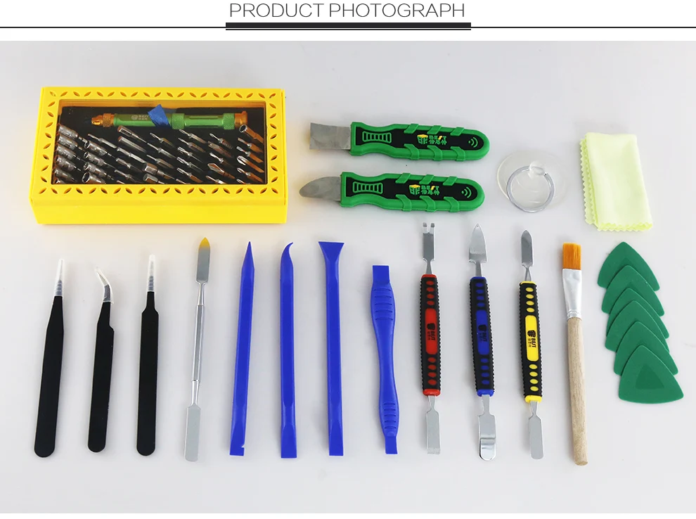 BST-119 набор магнитных прецизионных отверток для ремонта ноутбуков набор инструментов для мобильных телефонов с пинцетом Spudger Prying инструмент