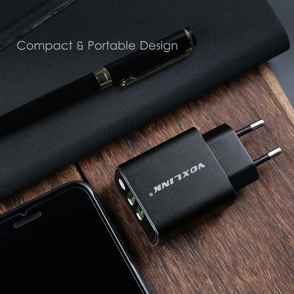 VOXLINK USB настенное зарядное устройство 5V3. 1A Универсальное портативное