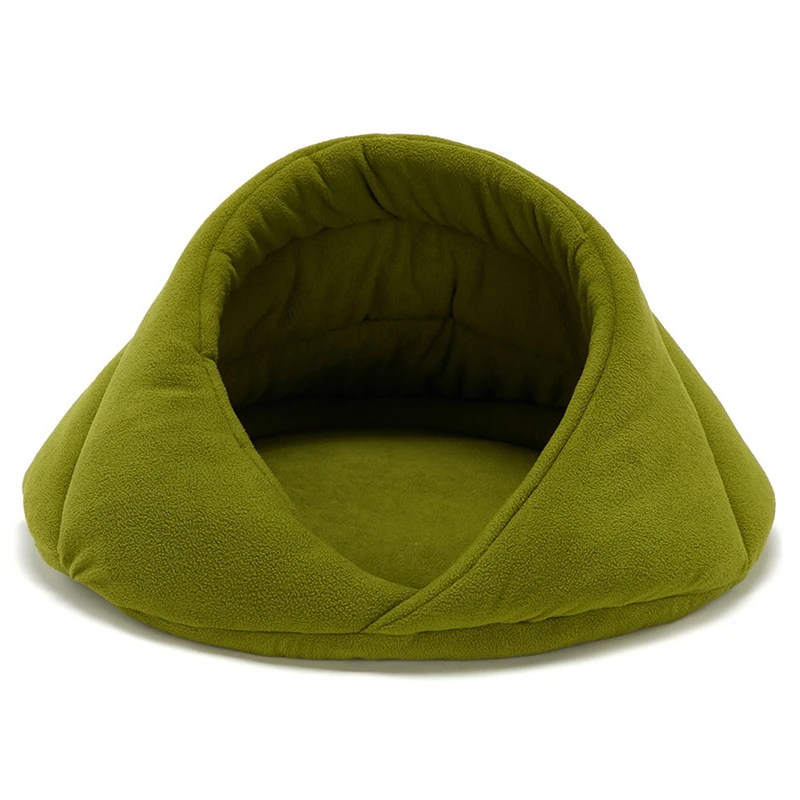 

Cat and Dog Cave Bed Washable Pet Bed Soft Pet House Tent Top and Mat Mat Inside
