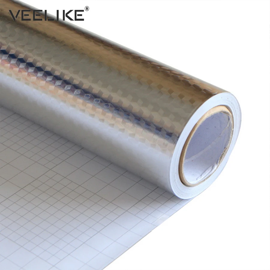 Aluminum Foil Waterproof Self adhesive Wallpaper PVC Drawer Shelf Liner Adhesive Contact Paper Kitchen Backsplash Wall Stickers