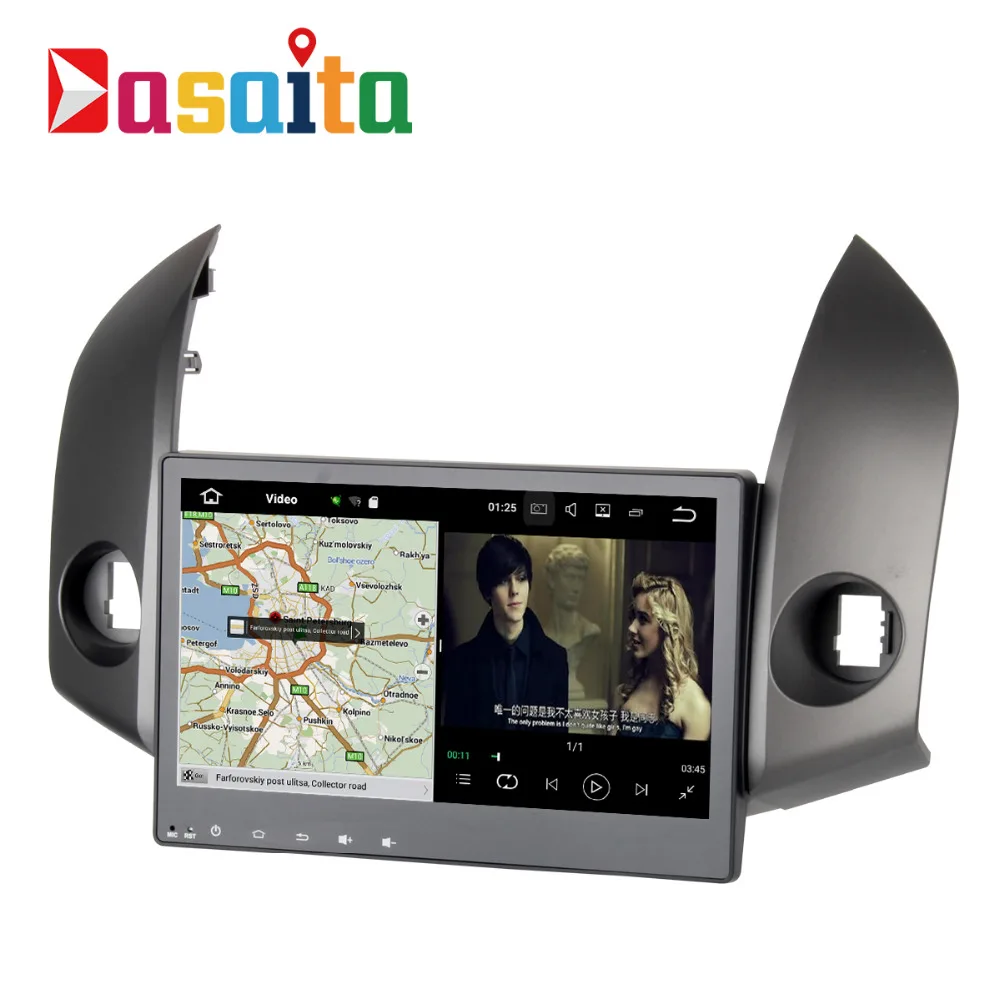 Dasaita 10 2 &quotAndroid 8 1 автомобиль gps плеер Navi для Toyota RAV4 2007 2012 с г + 16 4 ядра без DVD Авто