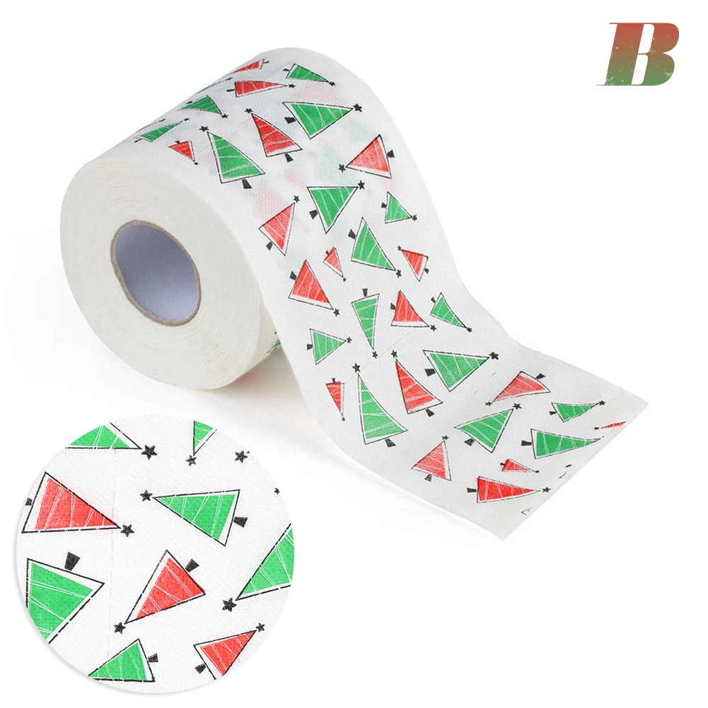10*10 см Рождественская модель серии рулон бумажных принтов забавная туалетная бумага праздничные принадлежности