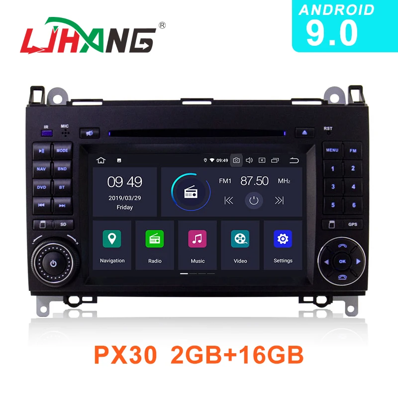 Sale LJHANG 2 Din Android 9.0 Car DVD Player For Mercedes Benz B Class B200 W169 W245 W639 Viano Vito Sprinter B170 GPS Navi Stereo 0