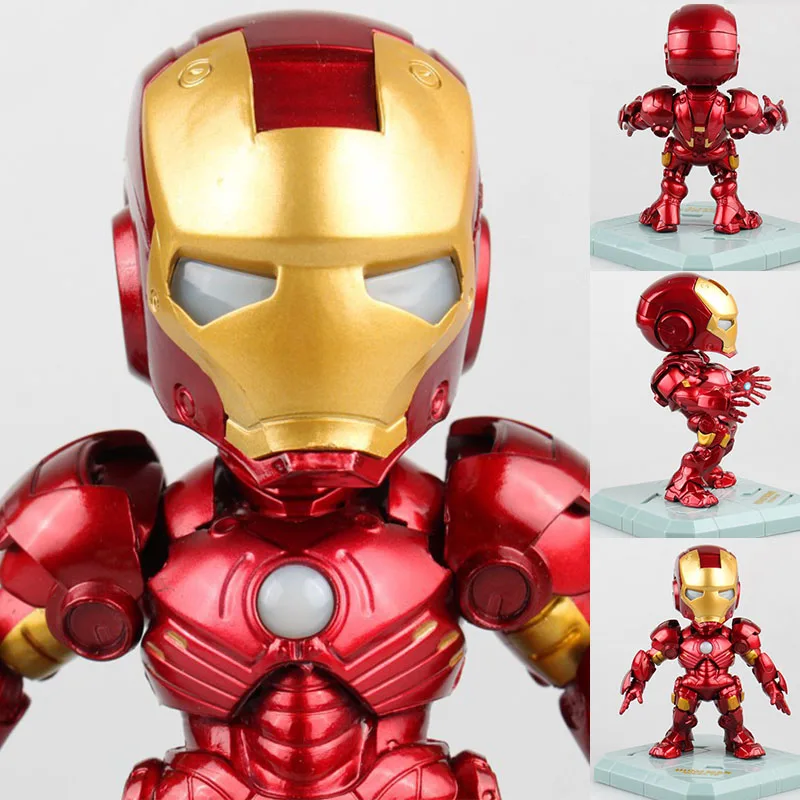 

13cm Iron Man Tony Stark action figure Toy Collection United States Movie Anime cartoon ornaments child kid gift delectronic pet