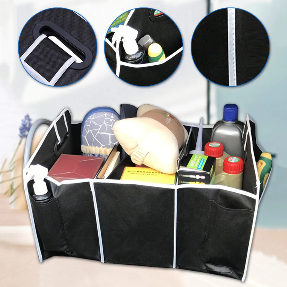 Car Storage Box Case Folding Organizer Large Capacity Collapsible Cargo