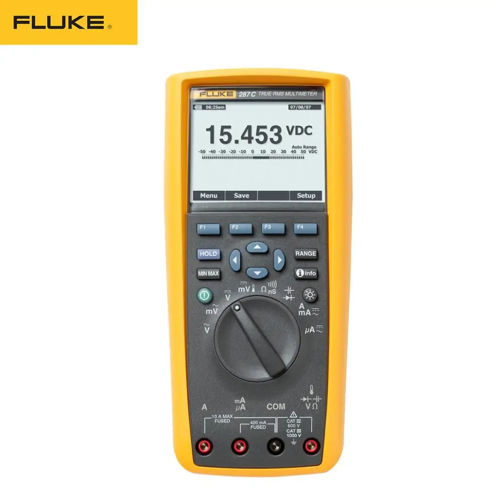Цифровой мультиметр Fluke 287C с истинным эффективным значением, функция захвата тренда, высококачественный ручной мультиметр FLUKE 287 287CN