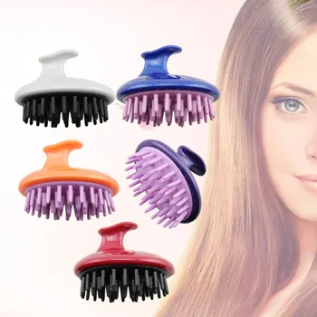 

Spa Slimming Massage Silicone Comb Head Shampoo Brush Hair Washing Comb Beauty