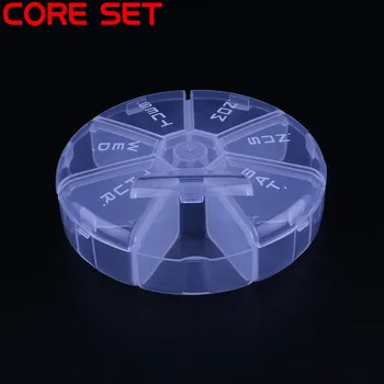 

SMD SMT IC Round Storage Box Plastic Mini Tools Box Electronic Components Screws Container D=112mm H=35mm