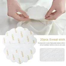 20 шт подмышечные подушечки для подмышек прокладки от пота поглощающие подушечки для подмышек подкладки одноразовые анти наклейки от пота