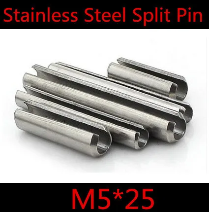100 шт./лот M5 * 25 5x25 мм 5 эластичный штифт из нержавеющей стали пружинный Канат |