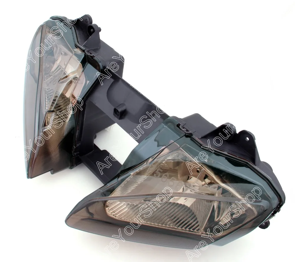

Areyourshop Smoke Universal Headlight Headlamp Assembly Replacement Driving Fog Spot Moto Head Light for Yamaha YZF R6 2006-2007