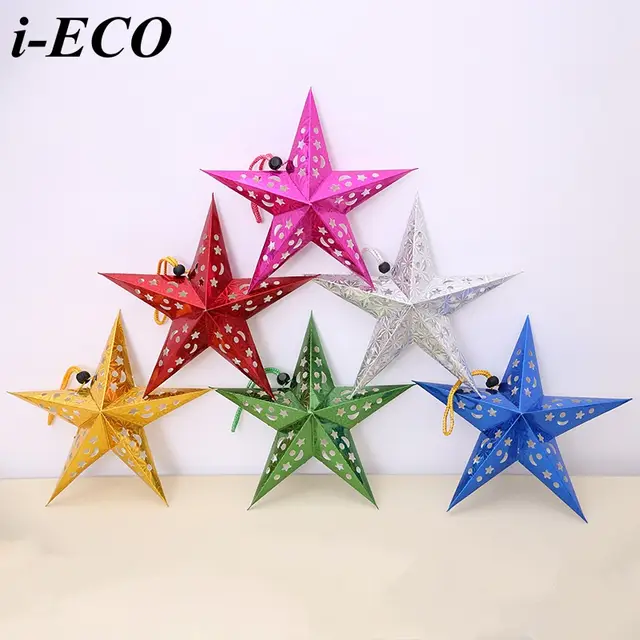 1 Pz Fai Da Te Di Carta Stelle Stella Di Natale Ghirlanda