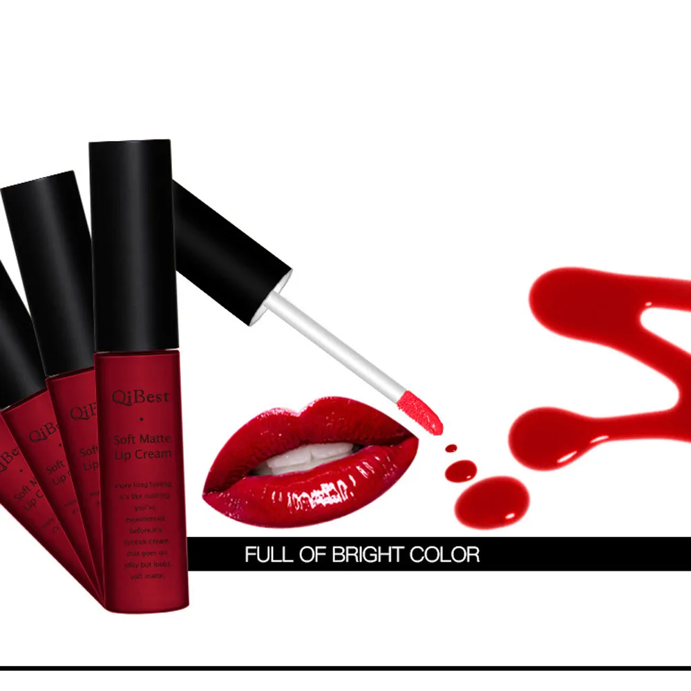 QiBest 1 шт. Lipliner+ 1 шт. блеск для губ водонепроницаемый карандаш устойчивый карандаш для губ с губной помадой идеальное сочетание макияж инструменты