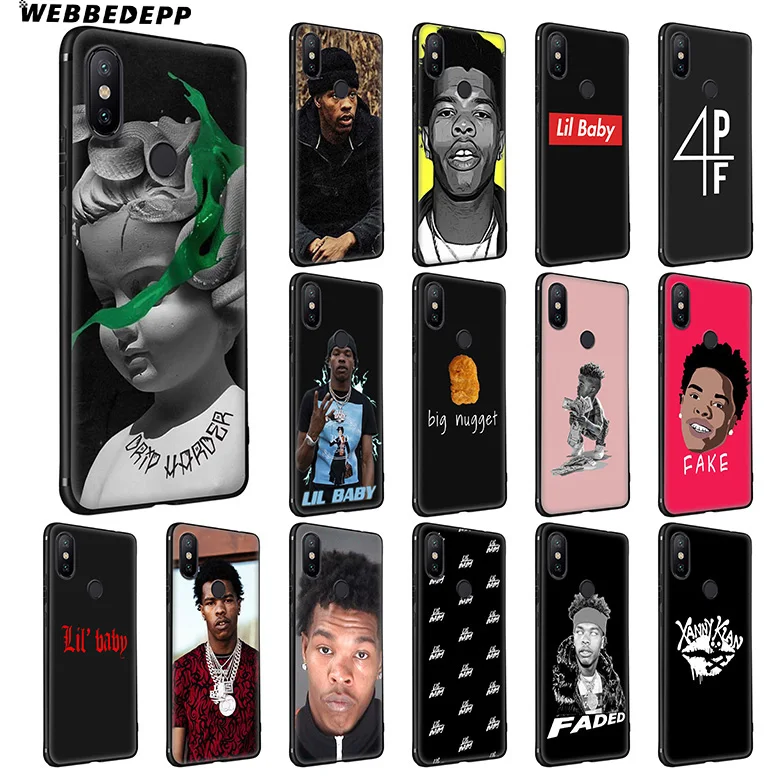 WEBBEDEPP Lil Baby Rapper Soft Silicone Case for Xiaomi Redmi Note 7 6 6A 5 4 4X 4A S2 Plus Pro Lite Go |